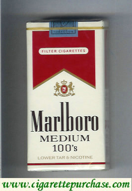 Marlboro Medium 100s cigarettes soft box